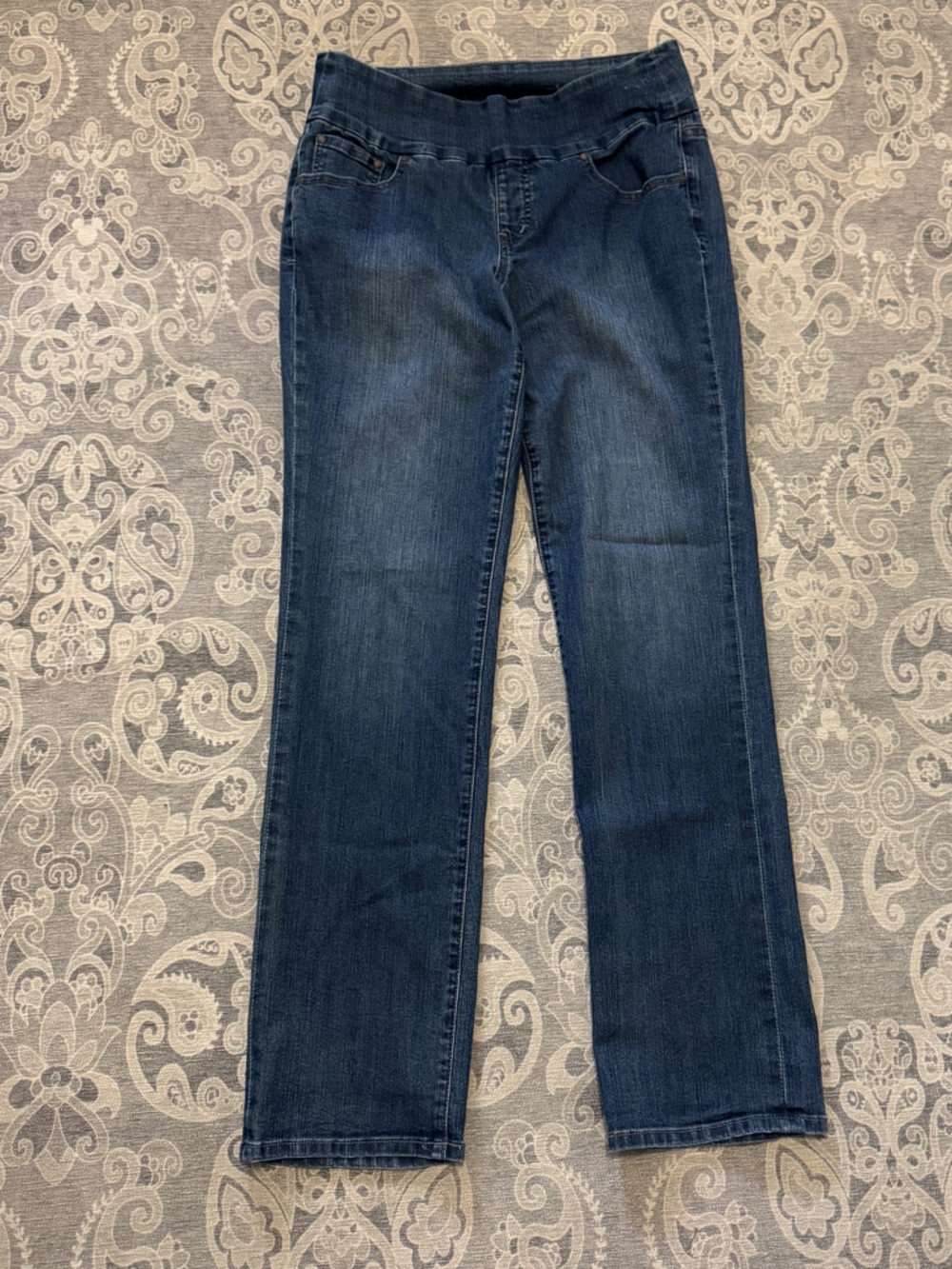 Jag Jeans Dark Blue Women's Straight-Leg Jeans, size 12